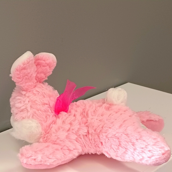 ✓Fuzzy Friends Easter stuffed animal bunny rabbit pink and blue lot of two plush - Picture 13 of 17